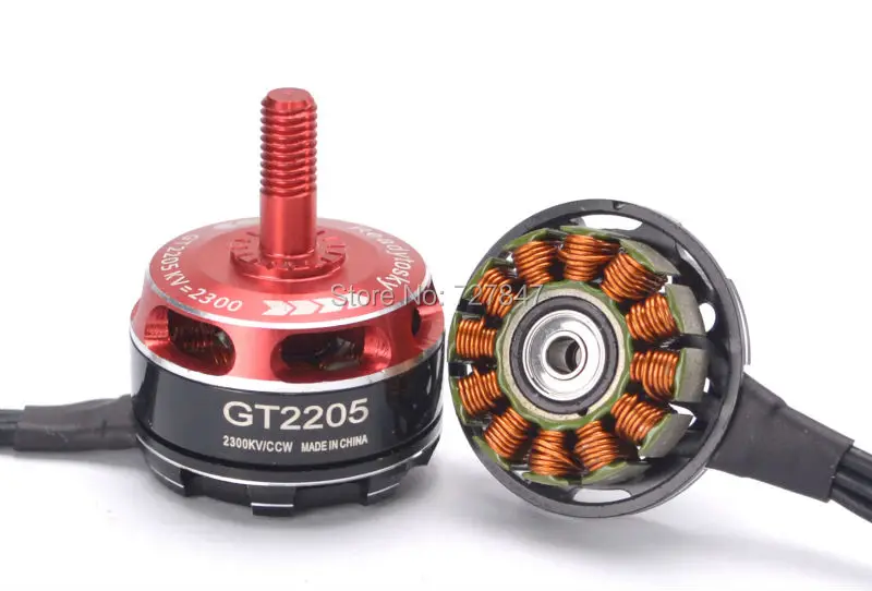 

High Quality Readytosky GT2205 2205 2300KV 3-4S CW / CCW Brushless Motor for Rooster/Martian / Mark4 5inch FPV Racing Quadcopter