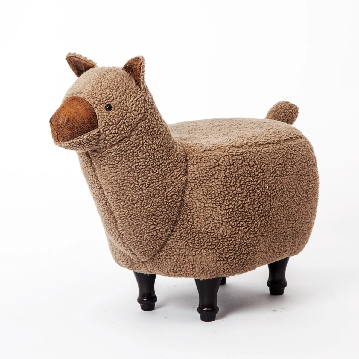 brown washable Лидер продаж; Новинка; Pouf Poire; Альпака; переключающаяся обувь; табурет; достаринный зверь; сидящий ПИР; Индивидуальный низкий диван с героями мультфильмов; деревянный современный - Цвет: brown washable
