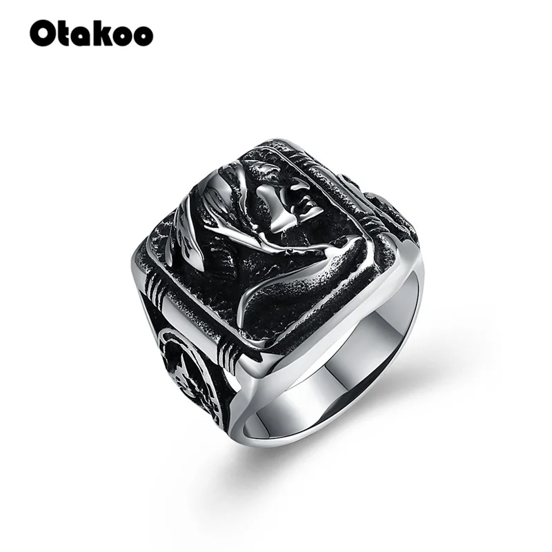 Otakoo модное байкерское кольцо из нержавеющей стали мужское племя Апачи индийское