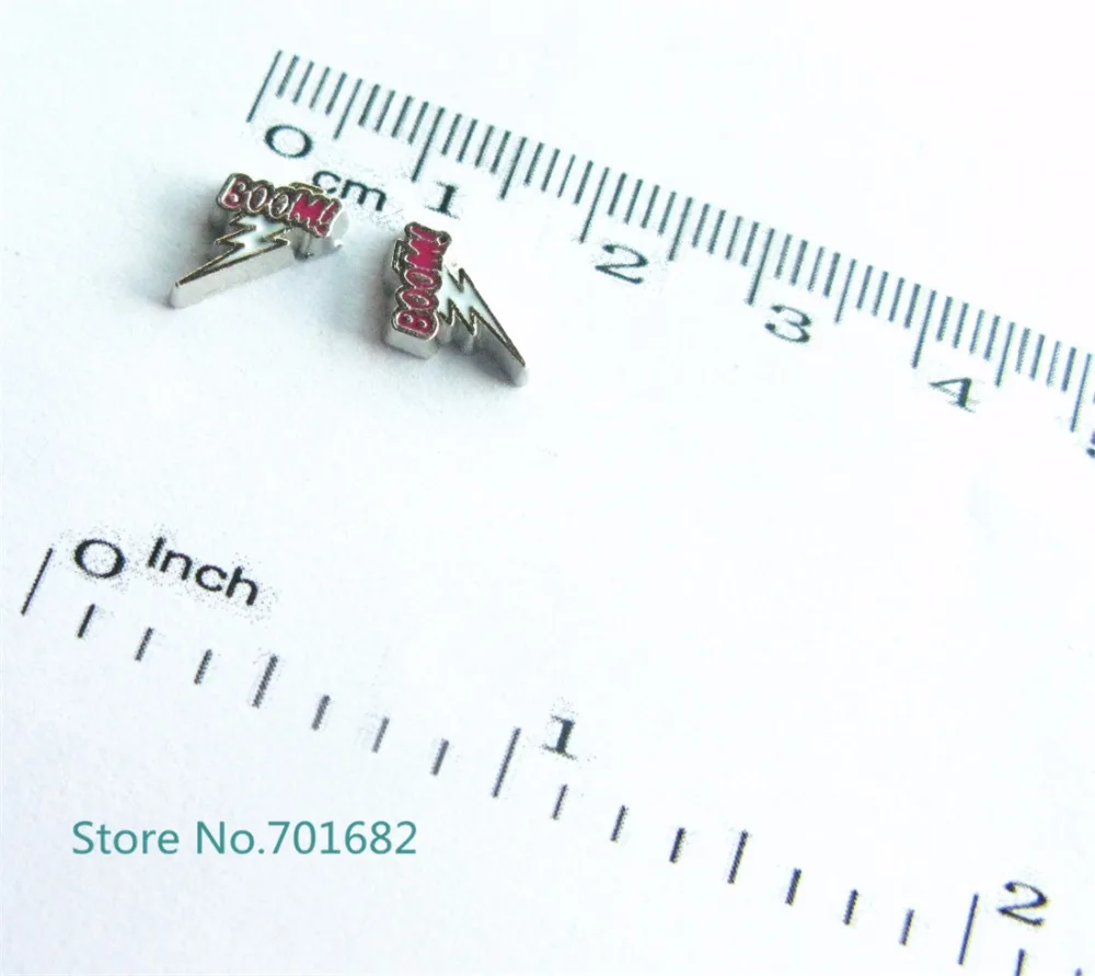 Оптовая продажа 10 шт плавающий медальон амулеты изображение молнии для