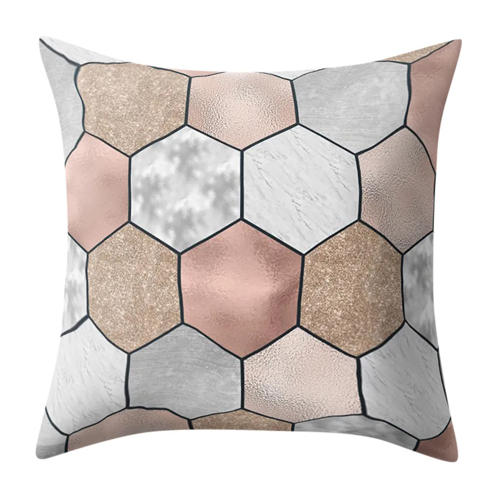 Геометрическая мраморная текстура наволочка чехол для гостиной супер мягкая