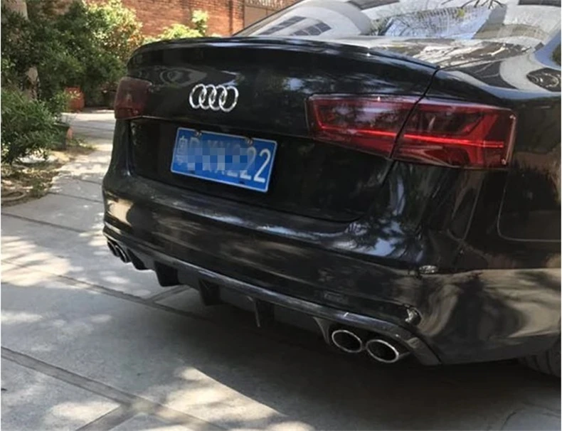 Задний спойлер из углеродного волокна для Audi A6 C7 2012 2013 2014 2015 2016 высокое качество