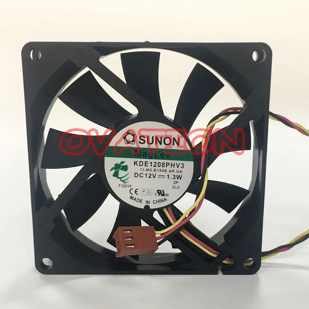 Охлаждающий вентилятор для корпуса компьютера ПК CPU SUNON KDE1208PHV3 8015 12V 1 3 W 8 см