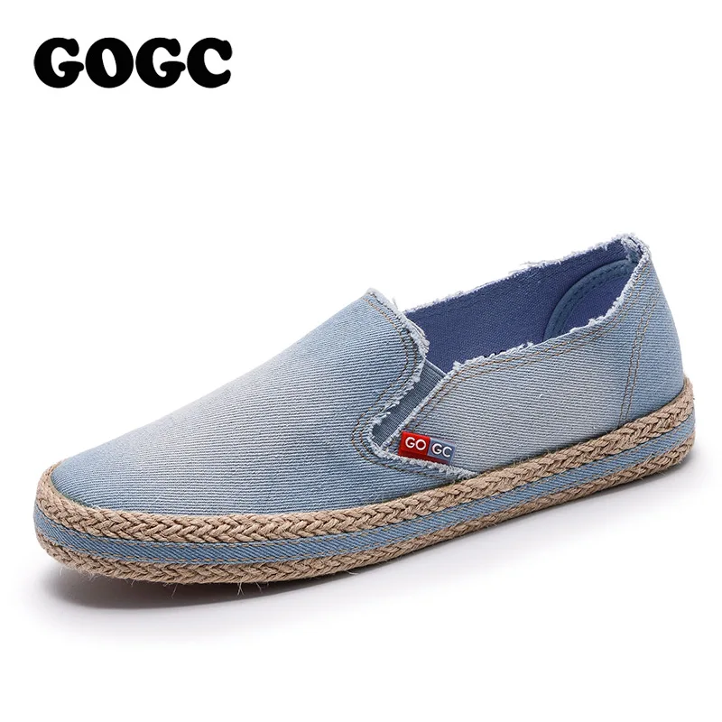 GOGC 2019 Новый стиль Модная обувь из джинсовой ткани Для женщин слипоны удобные