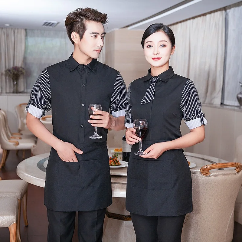 Рабочая одежда для официанток куртка с длинным рукавом популярная униформа