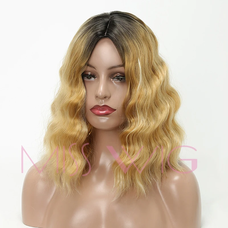 MISS WIG 16 дюймов 200 г цвет кудрявые вьющиеся парики для черных женщин синтетические