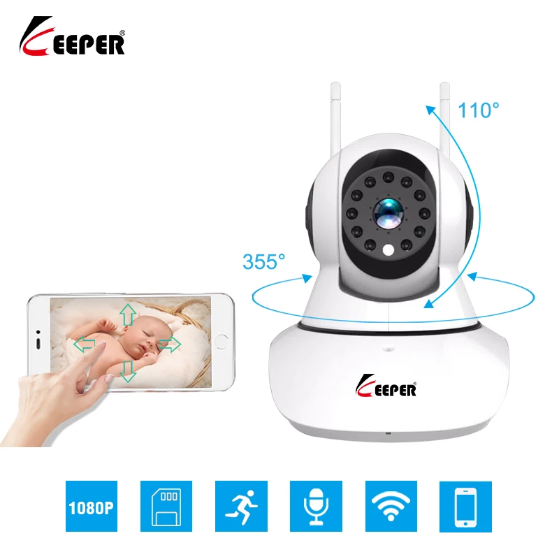 Keeper HD IP камера WiFi беспроводная домашняя безопасности наблюдения 1080P 2MP Детский