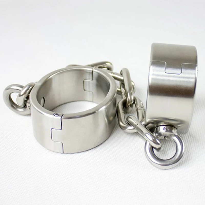 Мужские Металлические наручники для бондажа взрослых инструменты игр раб БДСМ