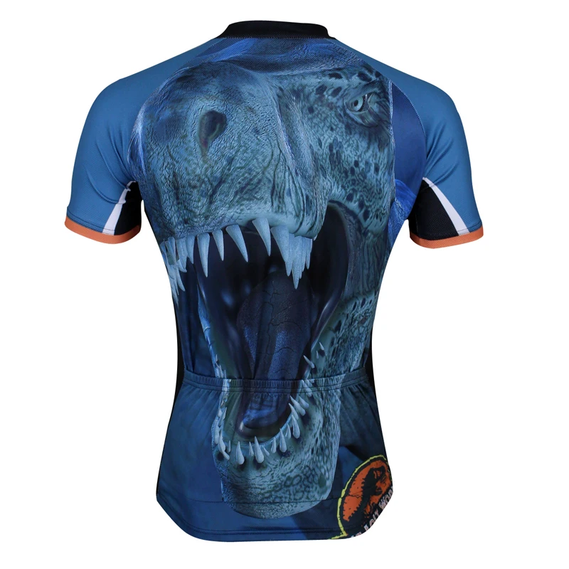 Мужская велосипедная рубашка с коротким рукавом PALADIN динозавром | Спорт и