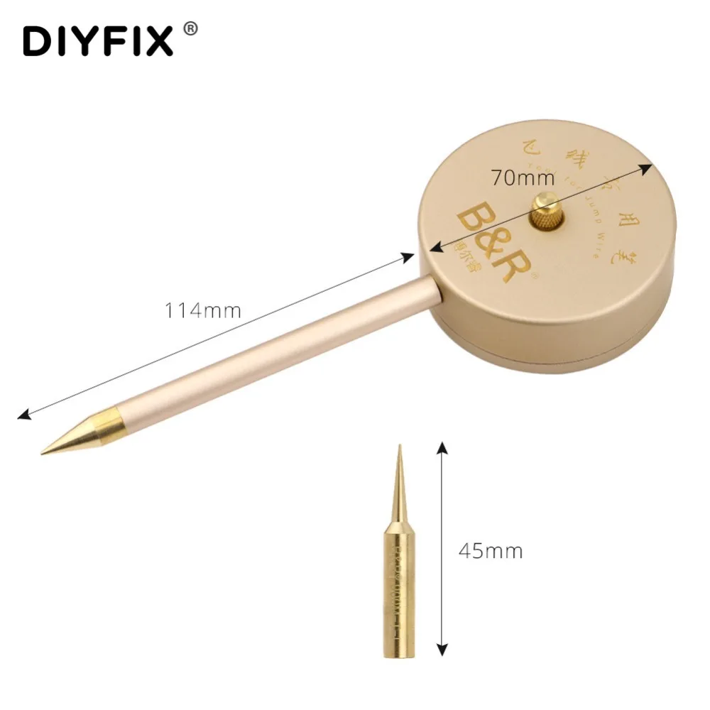 Ручка для ремонта печатных плат DIYFIX инструмент сварки и с наконечником паяльника