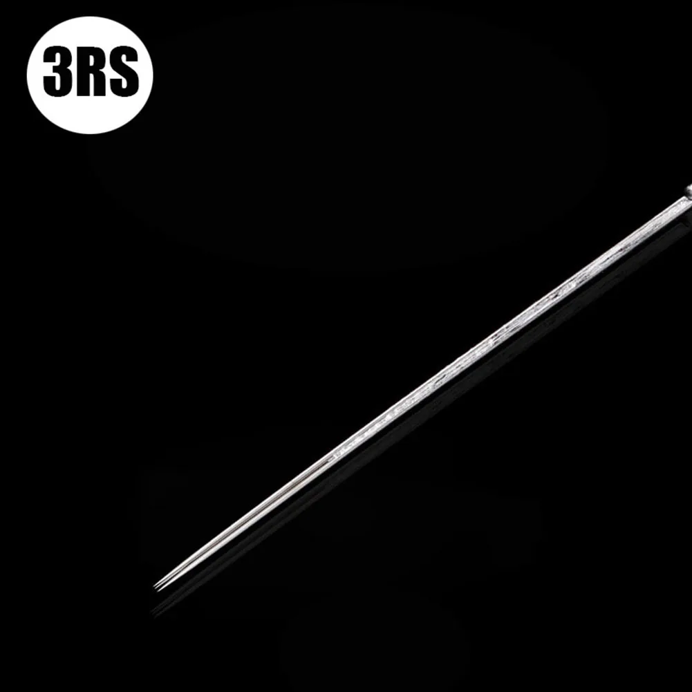 Одноразовые 50 шт RL/RS/RM/M1 тату микроблейдинг иглы круглый вкладыш 3RS/5RS/7RS/9RS/11RS боди