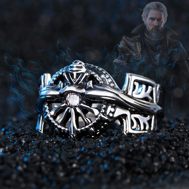 Final Fantasy Ring ювелирное изделие из серебра 925 пробы XV FF15 Noctis Lucis Caelum светильник для