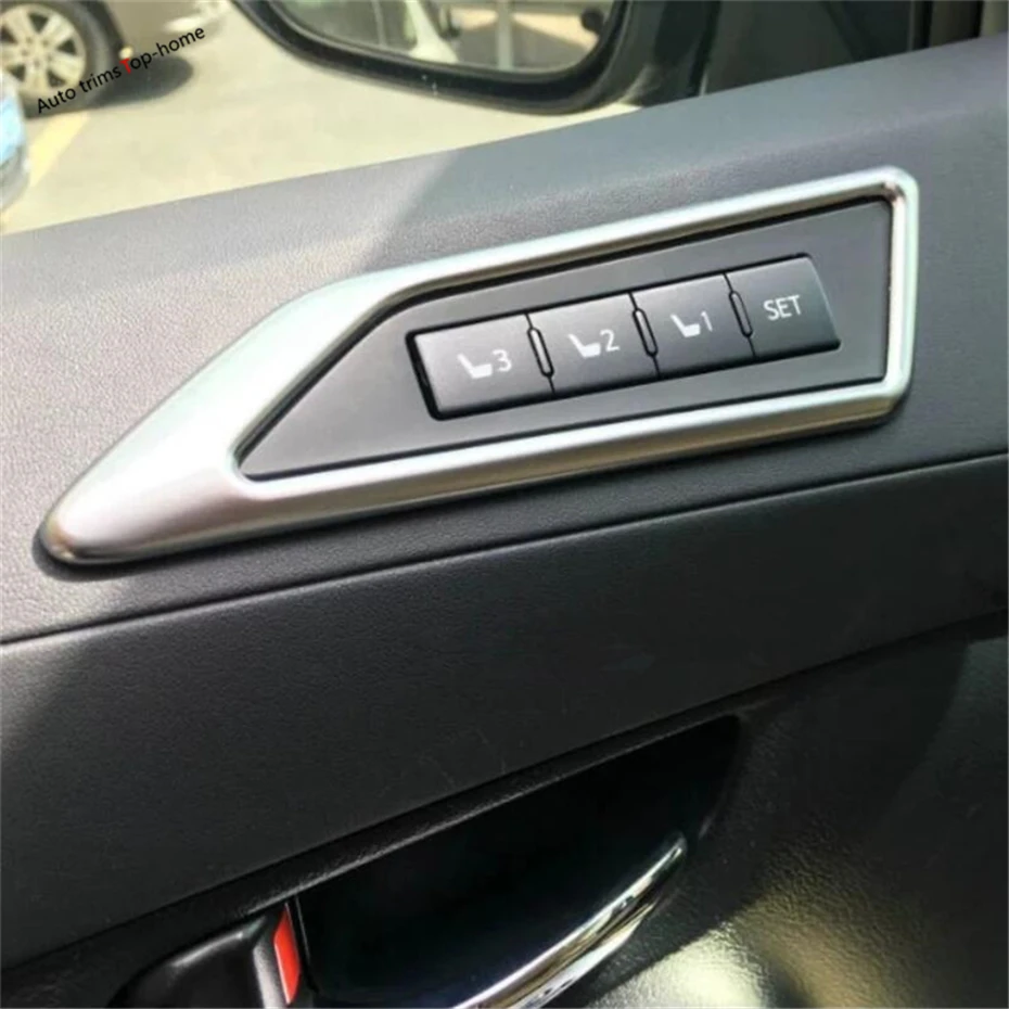 Yimaautotrims Seat Adjustment Memory Button Switch Cover Trim For Toyota Alphard / Vellfire AH30 2016 - 2019 Interior Mouldings |