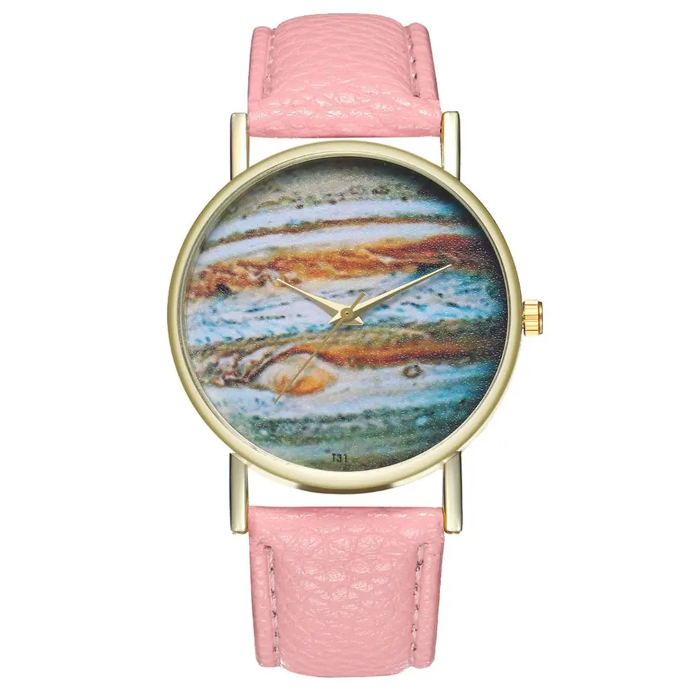 Новинка 2018 года модные мужские и женские часы для мальчиков девочек с кожаным