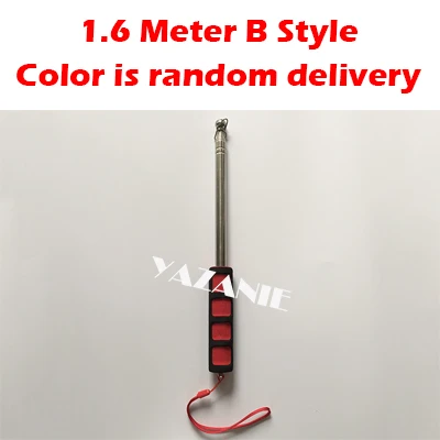 1.6 Meters B style YAZANIE 1 м 1,2 м 1,4 м 1,6 м 1,8 м 2 м флагштоки телескопические флагштоки из нержавеющей стали для обучения гида с губчатой крышкой - Цвет: 1.6 Meters B style