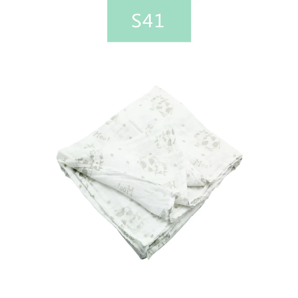 S41-muslin swaddle Elinfant муслиновое детское Пеленальное Одеяло для новорожденных, вискозное стрейчевое вязаное обертывание, гамак, пеленание, обивка, обёрточная бумага, банное полотенце - Цвет: S41-muslin swaddle