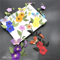 wholesale 20pcs 2210cm embroidered sewing on patch iron on patch stickers for clothes sewing fabric applique supplies yh20