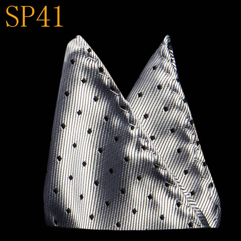 SP41 Joy alice 23*23 см мужские деловые костюмы карманные квадратные носовые платки для свадьбы модные носовые платки в горошек мужские карманные полотенца - Цвет: SP41