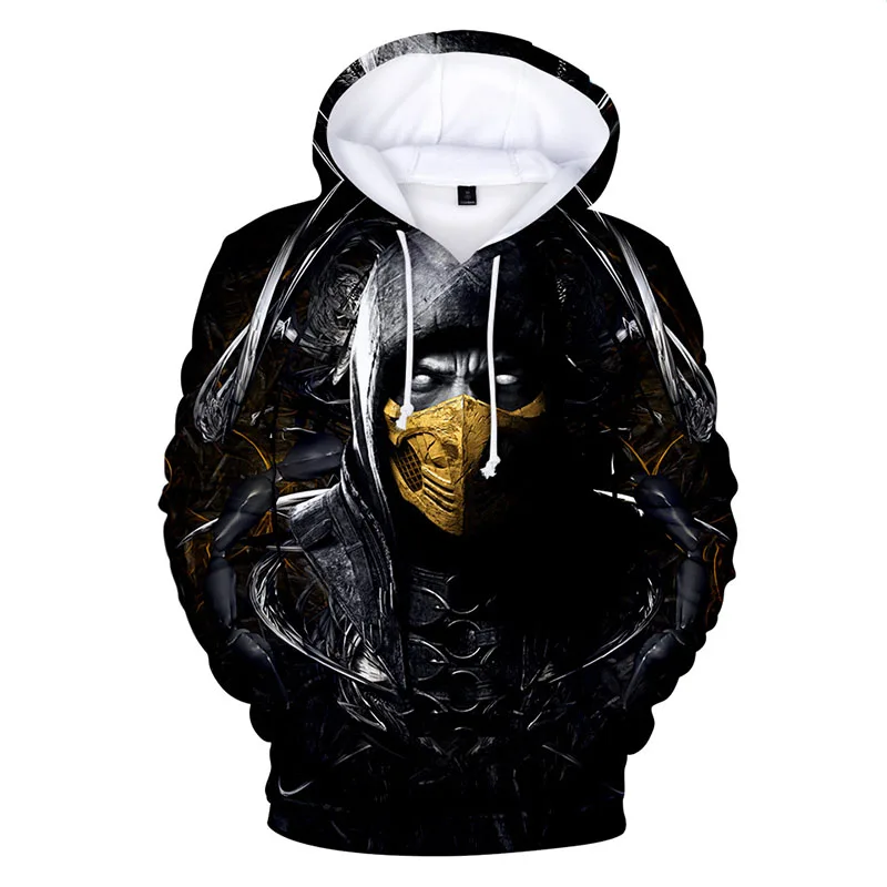 Новинка, спортивная одежда Mortal Kombat 11, 3D принт, толстовки для мужчин и женщин, весна-осень, модная Толстовка Mortal Kombat 11, толстовки, пуловеры