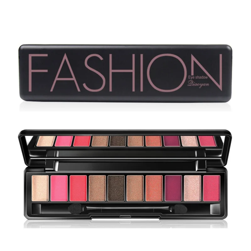 10 цветов Professional для дам Eye Shadow матовые тени век Palette Matte Шелковый пигмент