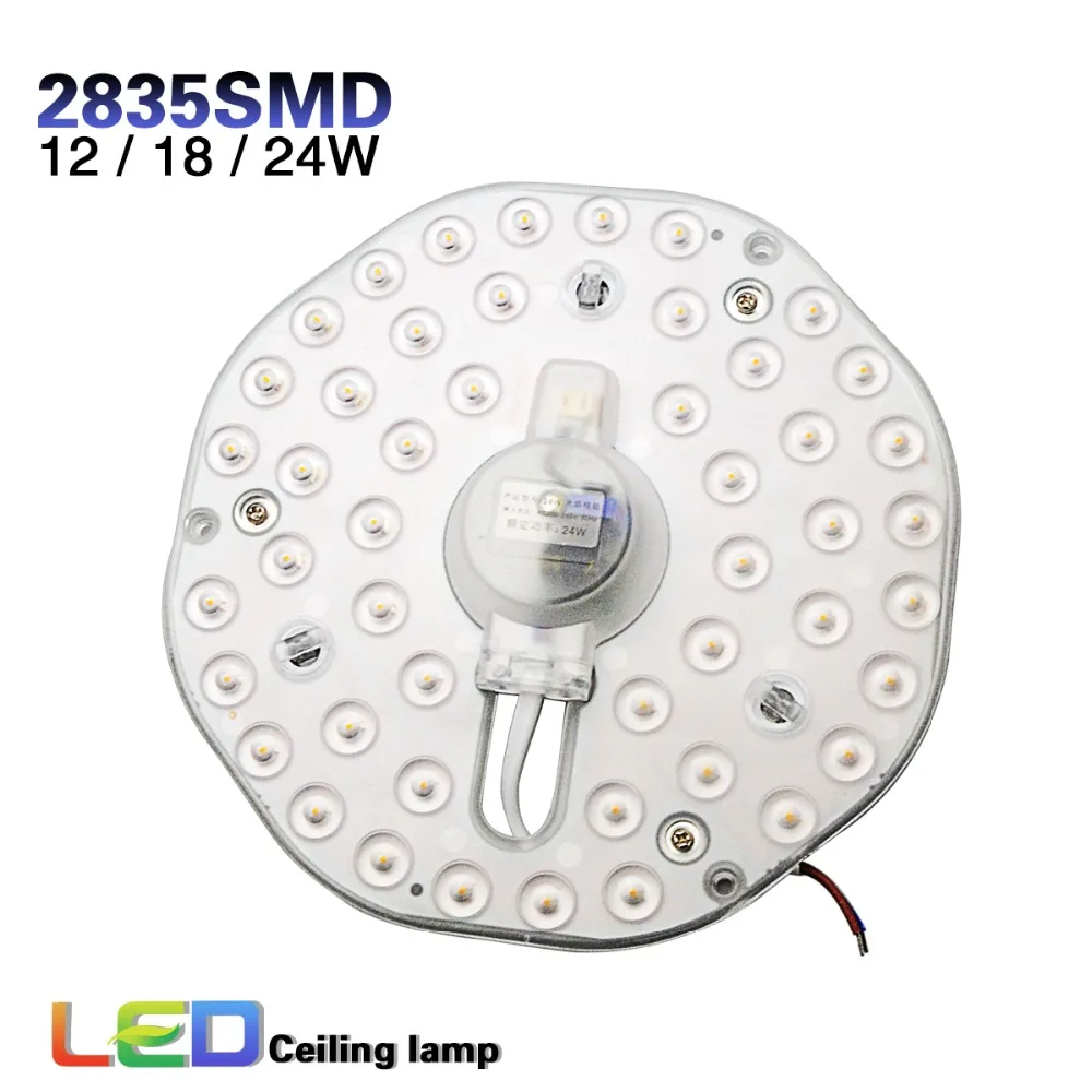 Светодиодная панесветильник лампа 220 В 2835 SMD 48 32 24 светодиода Вт 18 12 Люстра со