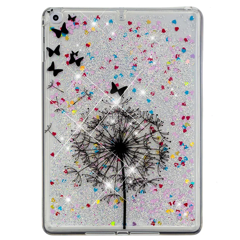 Wekays для Coque Apple Ipad 9,7 милый Блестящий жидкий силиконовый чехол Fundas для IPad 9,7 дюймов A1822 A1823 чехол