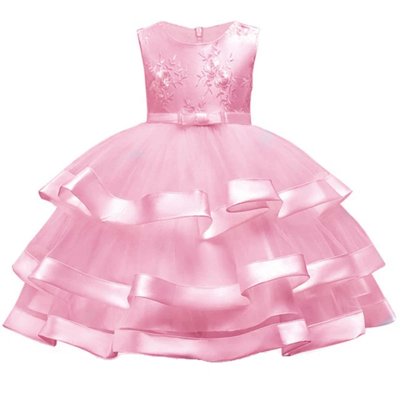 Одежда для детей; Новогоднее рождественское платье; костюм vestidos; новые праздничные Платья с цветочным узором для маленьких девочек; Bebes Fille Vestodos