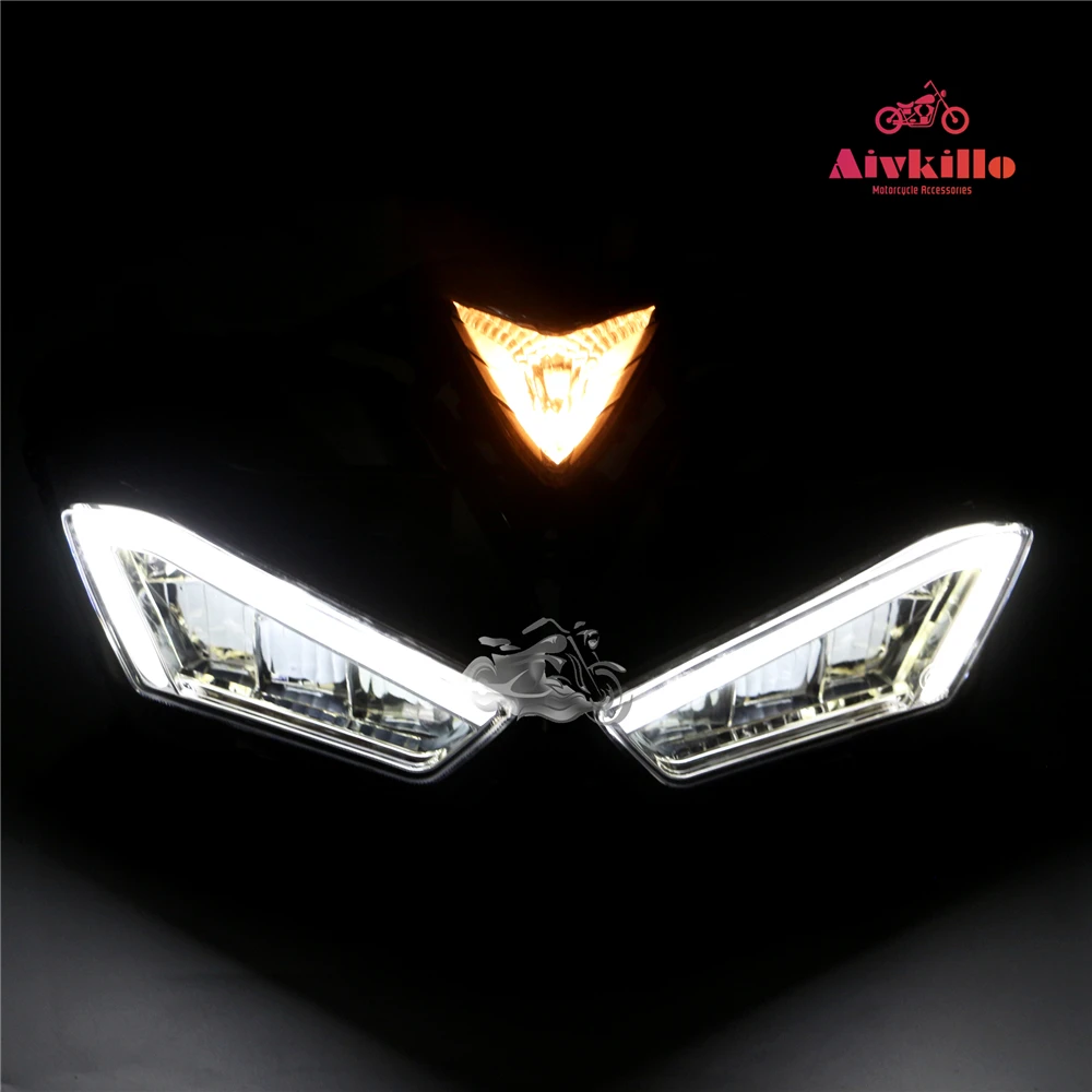 Светодиодная фара в сборе для мотоцикла Yamaha YZF R3 2015 2013 2016 2014|headlamp led|headlamps for