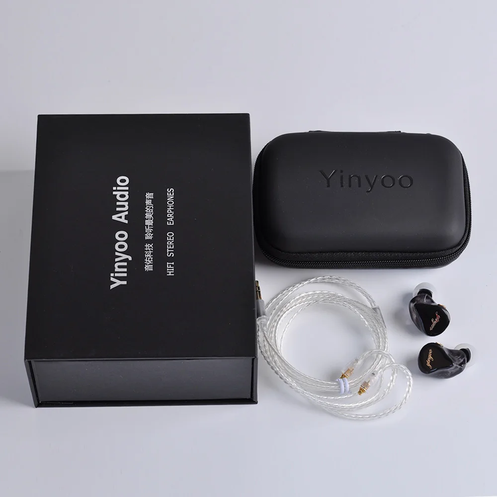 Yinyoo H4 4BA пользовательские балансными арматурными наушники FHi Res Музыка со съемной