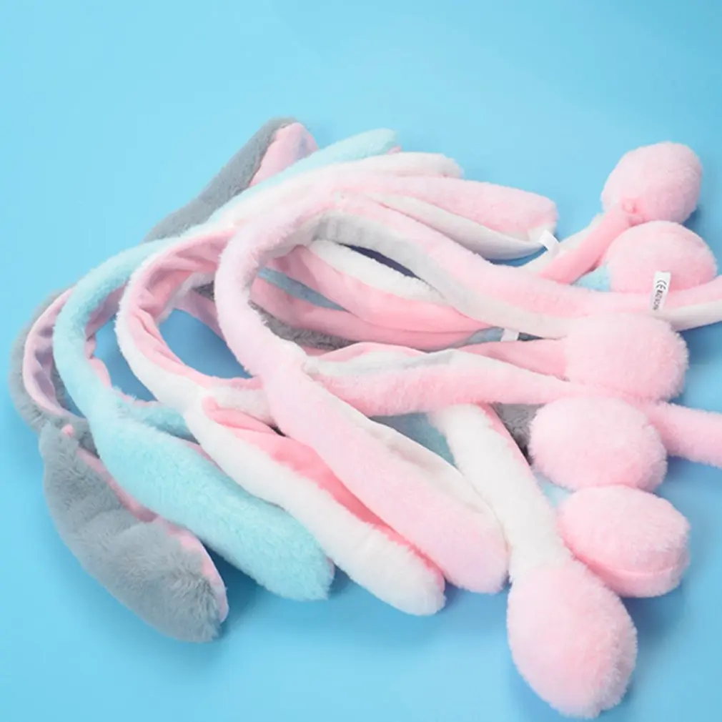 Креативная Милая повязка на голову будет двигать светящиеся кроличьи ушки шляпа