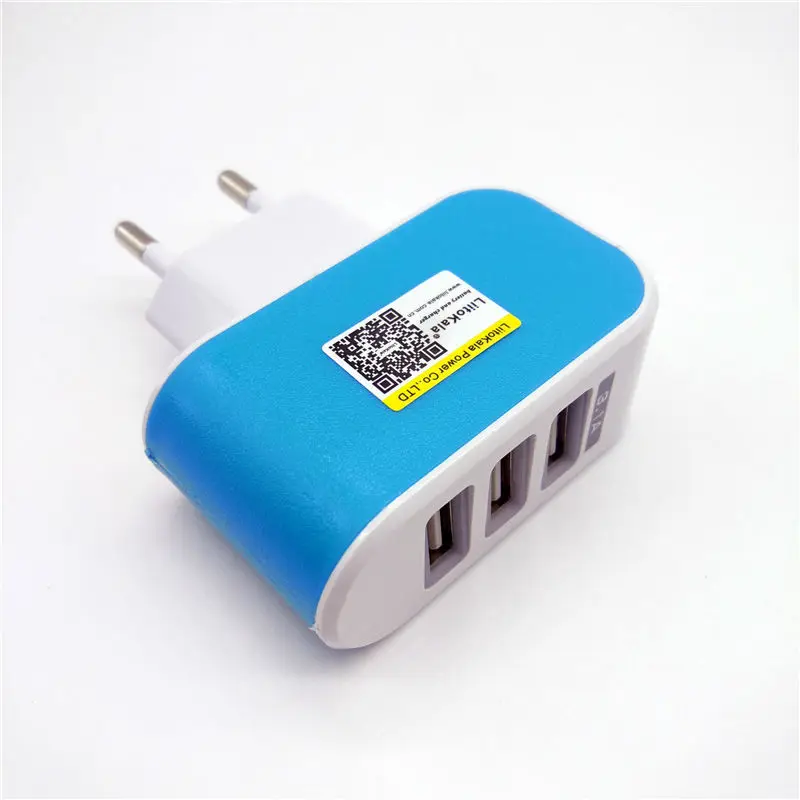 Сетевое зарядное устройство LiitoKala с USB разъемом 5 В 3 А 2 а вилкой Стандарта ЕС и