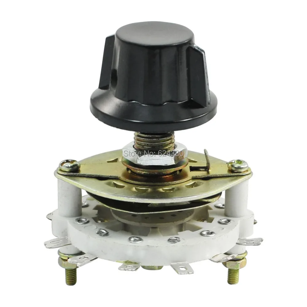 Переключатель каналов для ТВ и радио 3P3T трехполюсный поворотный переключатель с