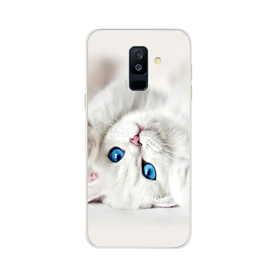 Серый Для samsung Galaxy A6 плюс A6Plus чехол на samsung A6 плюс Чехол Мягкий силиконовый чехол для задней панели мобильного телефона из термопластика чехол для принципиально A6 плюс 6 A6 - Цвет: Серый