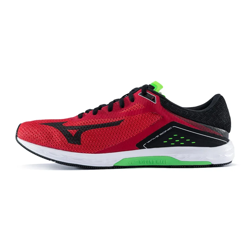 Mizuno Men's WAVE SONIC Running Shoes Wave Cushion Stability Sneakers Contrast Color Breathable Sports J1GC173425 XYP644 | Спорт и