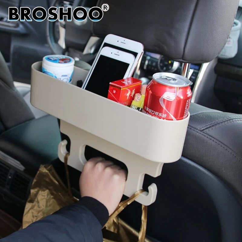 

Автомобильный держатель для стакана BROSHOO, нескользящий крючок на заднее сиденье, держатель для стакана с разрезом, крепление для хранения т...