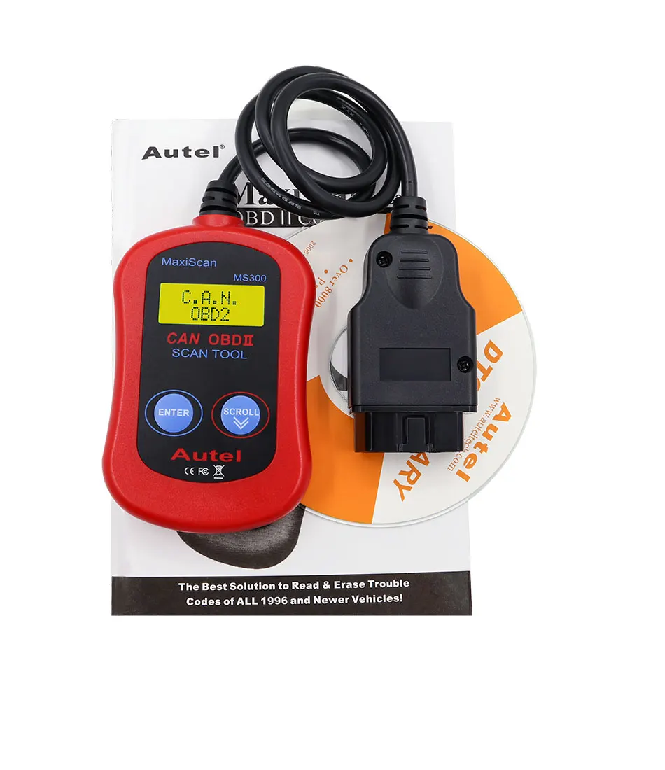 Новый автомобильный диагностический считыватель кодов Maxiscan MS300 OBDII OBD2 CAN MS 300