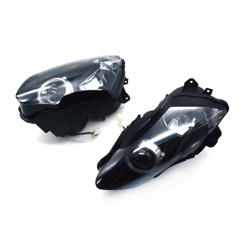 Мотоциклетные черные фары головного света Противотуманные в сборе для YAMAHA YZF1000 YZF
