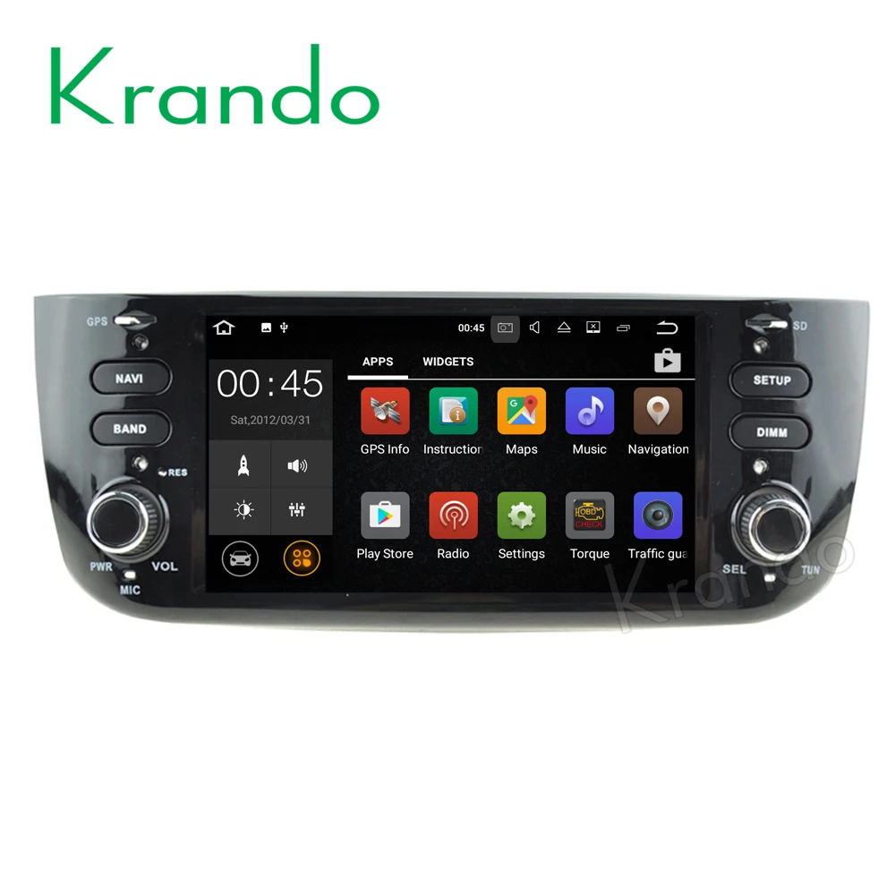 Автомобильный мультимедийный радиоприемник Krando Android 8 0 6 2 дюйма для fiat punto /Linea 2012