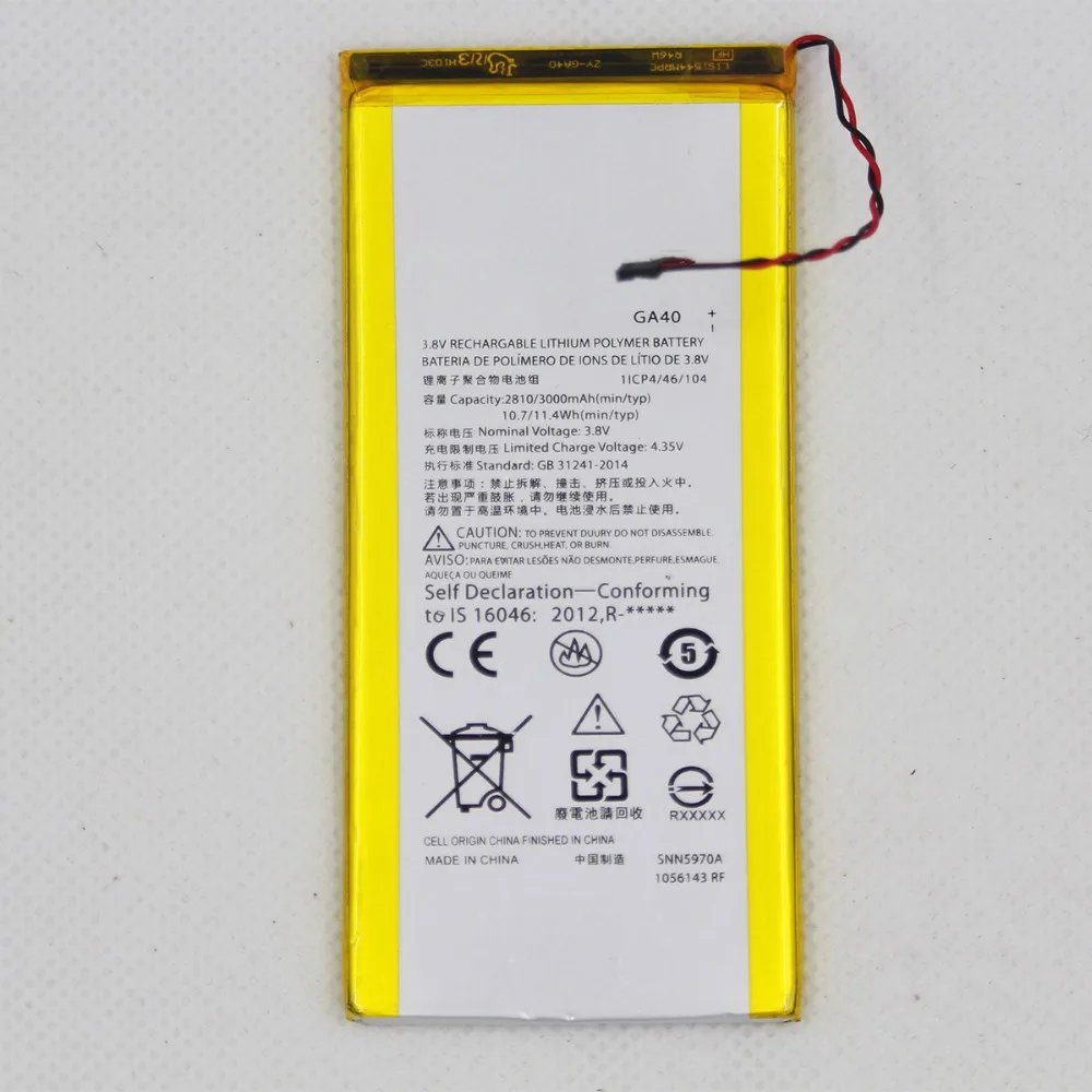 10 шт./лот 0 цикла телефон сменный аккумулятор GA40 для Motorola Moto G4 плюс XT1625 XT1622 XT1644 XT1643