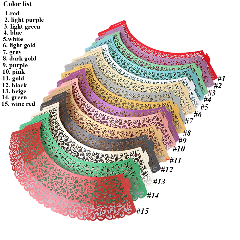 100 шт. обертка для капкейков корона дизайн подставка торта украшение свадьбы дня