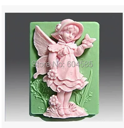 Фея в шляпе 0568 ремесленное искусство силиконовая форма для мыла ремесленные