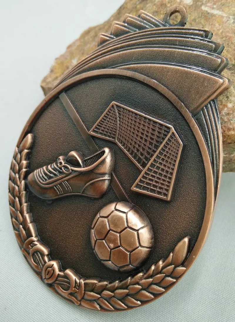 Школьная спортивная и медная медаль подвесная веревка маленькие футбольные