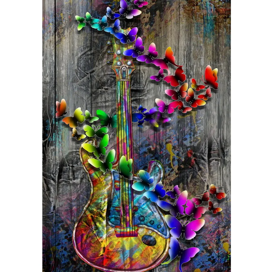 

hobby diamond embroidery bead butterfly guitar 5d diamond painting full diamond mosaic picture of rhinestones cross-stitch gift