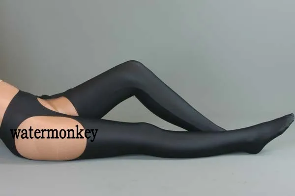 New Style women Sexy Spandex Long Stockings Open Crotch Halloween cosplay many colors |
