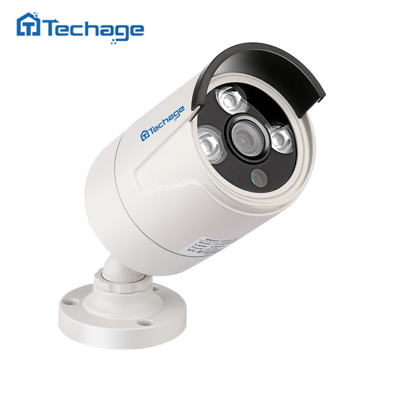 Techage HD 720 P 1080 2.0MP безопасности POE IP Камера 3 шт Массив светодиодный