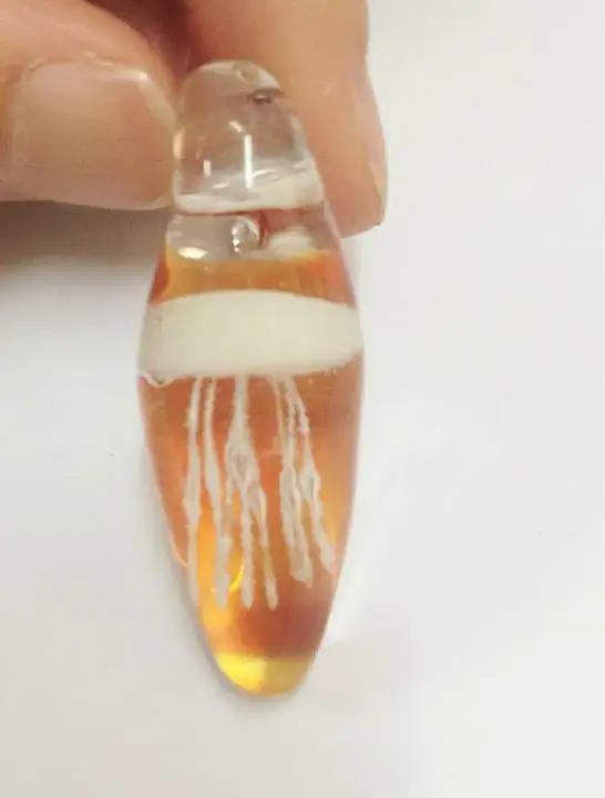 Красивая ручная работа красивая Медуза стеклянный стильный кулон|glass pendant