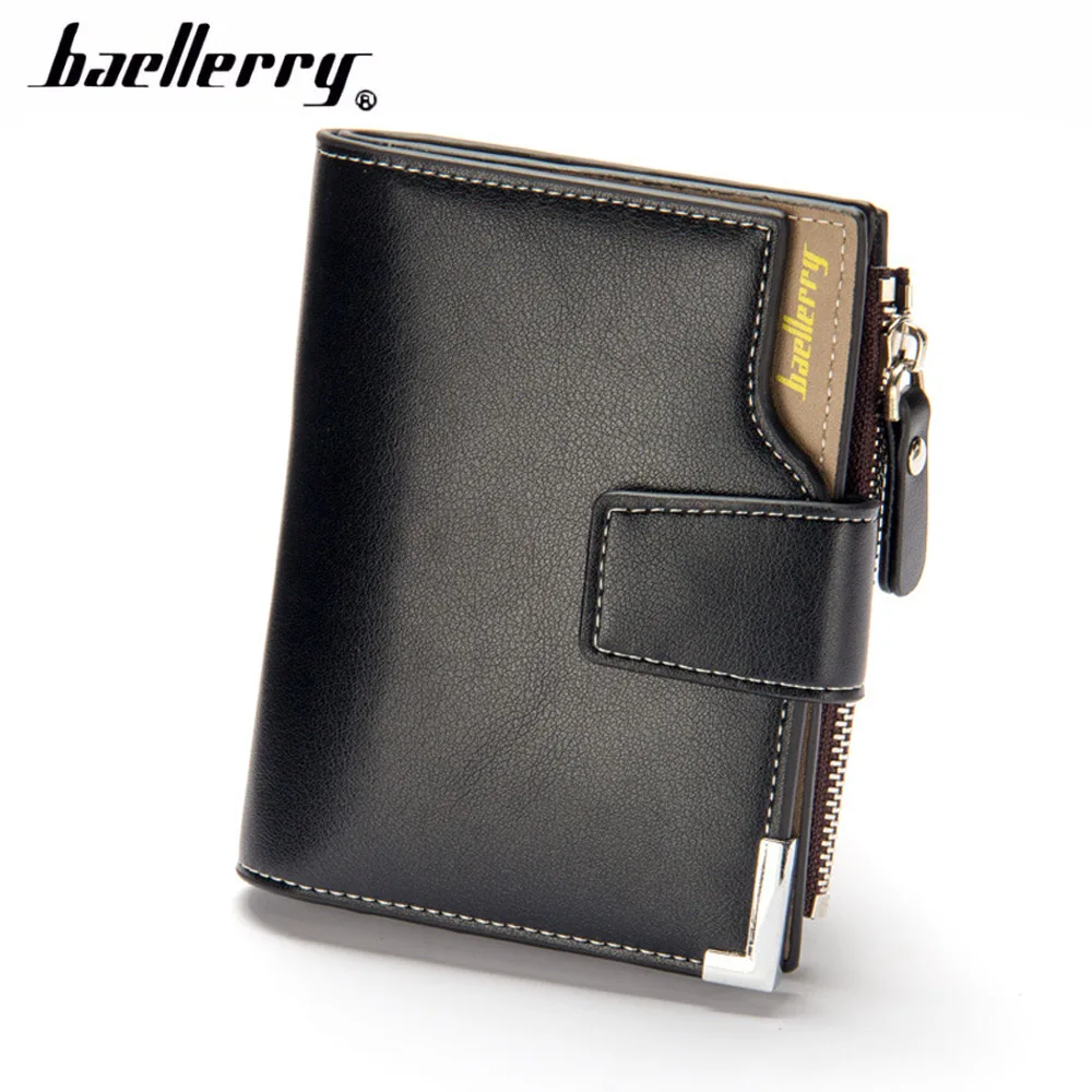 Мужские кошельки Baellerry из искусственной кожи 2019 короткий держатель для карт и