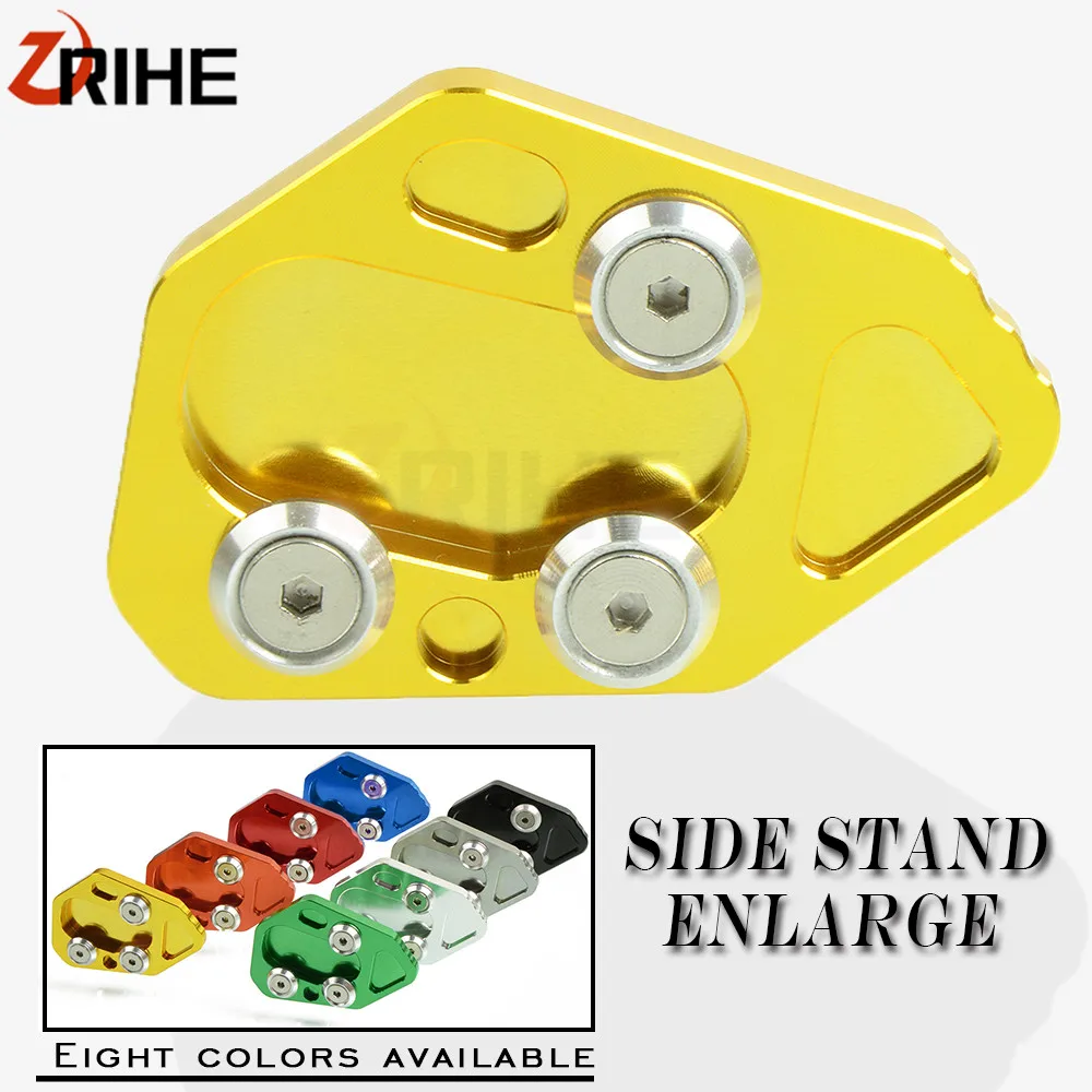 CNC Aluminum Motorcycle Side Stand Pad Enlargement Plate Kickstand Extension for BMW F800R 2009-2014 HP2 2008-2010 R1200S 06-08 |