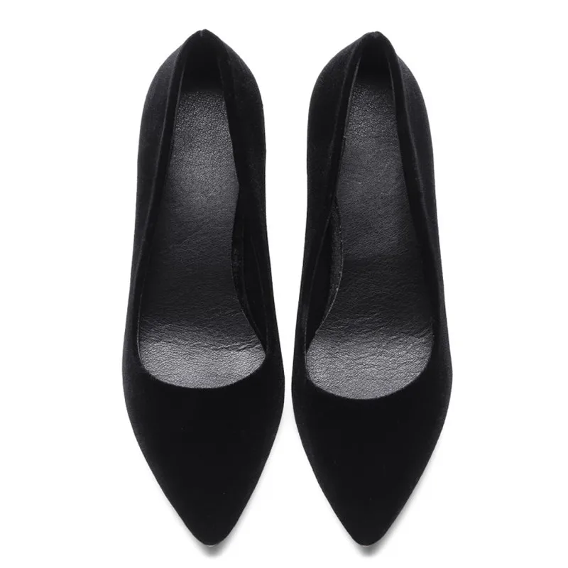 Элегантные женские туфли на высоком каблуке офисные острый носок лодочки