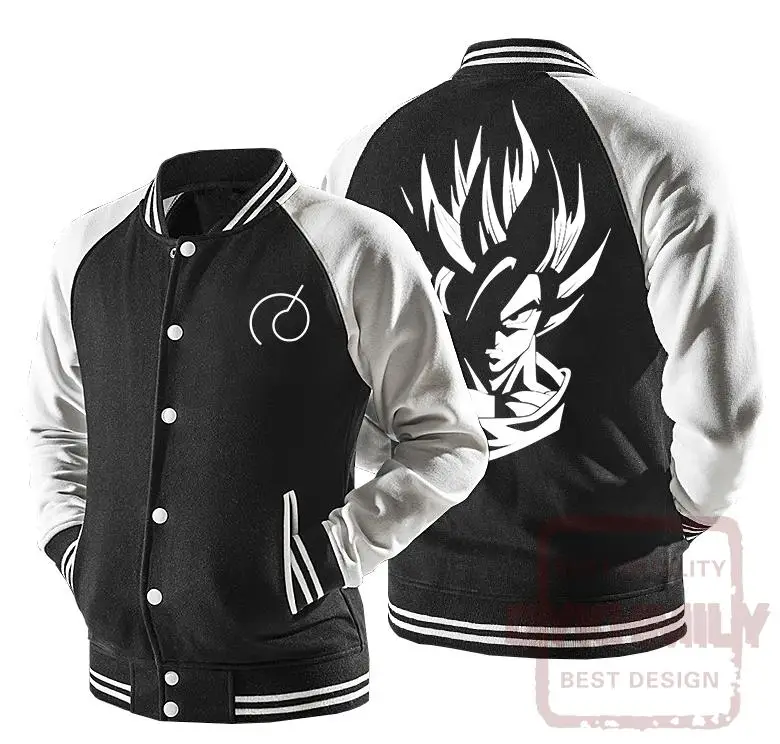 Dykhmily Dragon Ball Z Куртка джинсовая мужская ветровка с капюшоном Vegata одежда Аниме дизайн Goku Baseball куртка - Цвет: 1